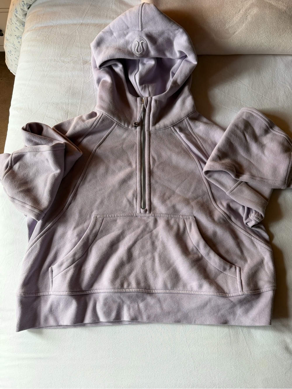 lululemon athletica Light Lavender Half-Zip Hooded Pullover